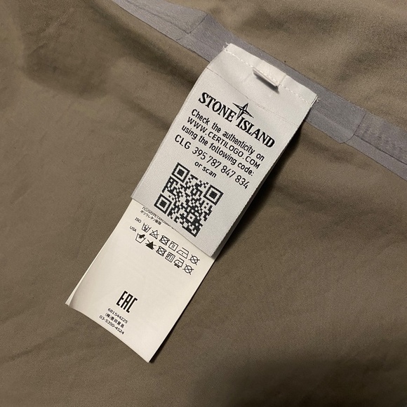 Stone Island Water Repellent Supima Cotton Rain Coat (sz. S) - Picture 5 of 10